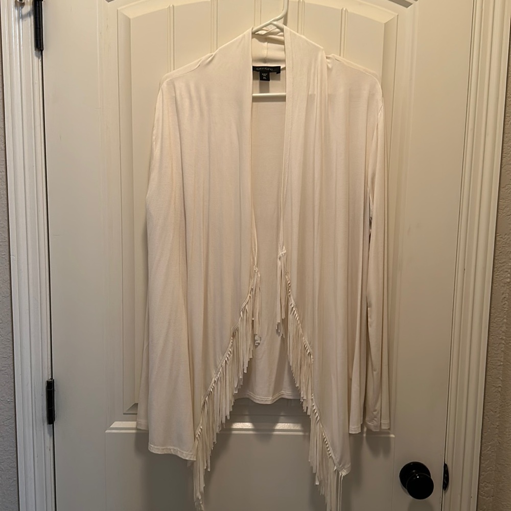 Karen Kane fringe cardigan